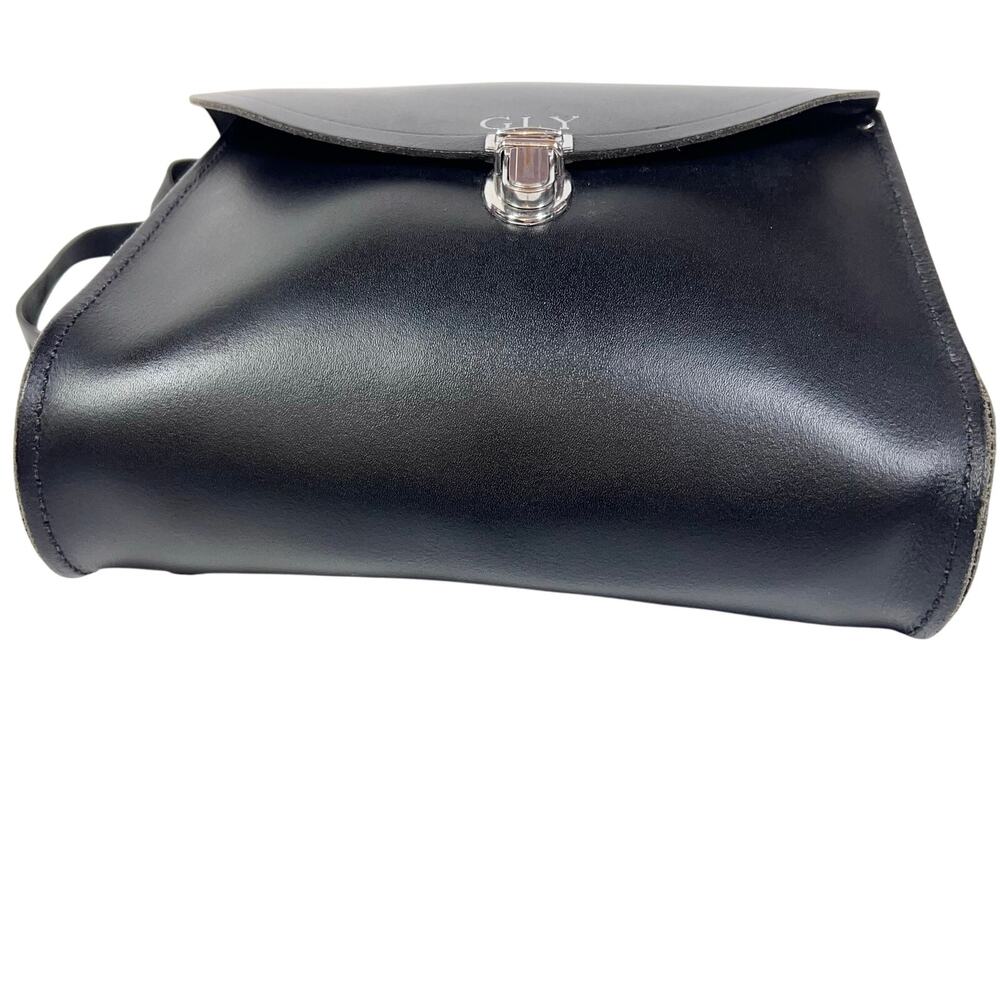 The Cambridge Satchel Company Poppy Grab Bag Mini Top Handle Black Leather - Picture 4 of 9